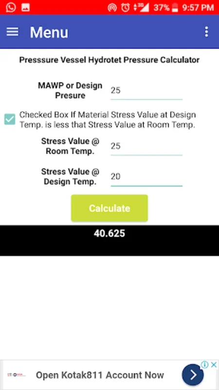 Hydrotest Pressure Calculator for Android: Simplify Pressure Calculations