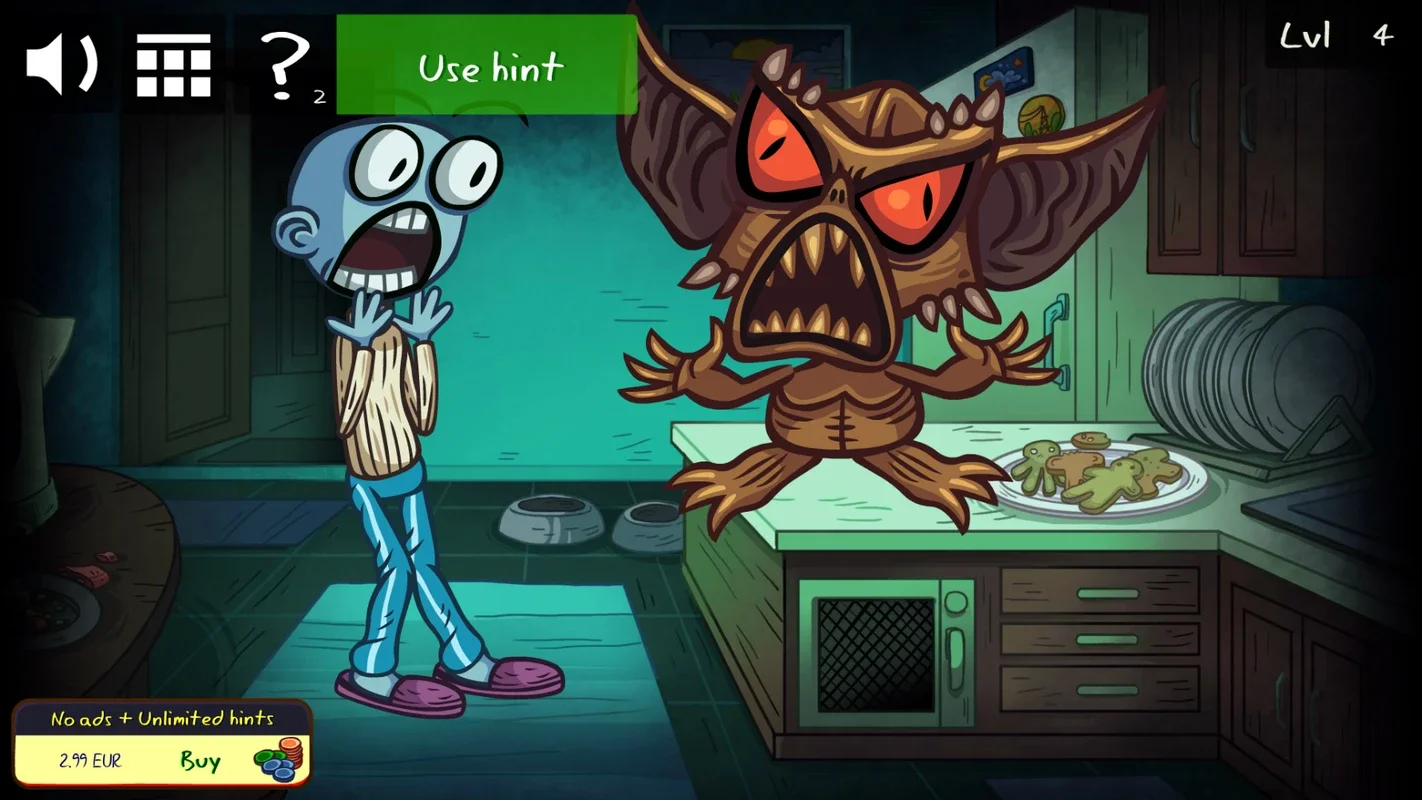 Troll Face Quest Horror for Android: Solve Horror Movie Puzzles