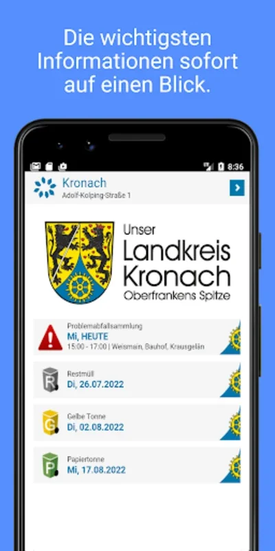 Landkreis Kronach Abfall-App for Android: Efficient Waste Management