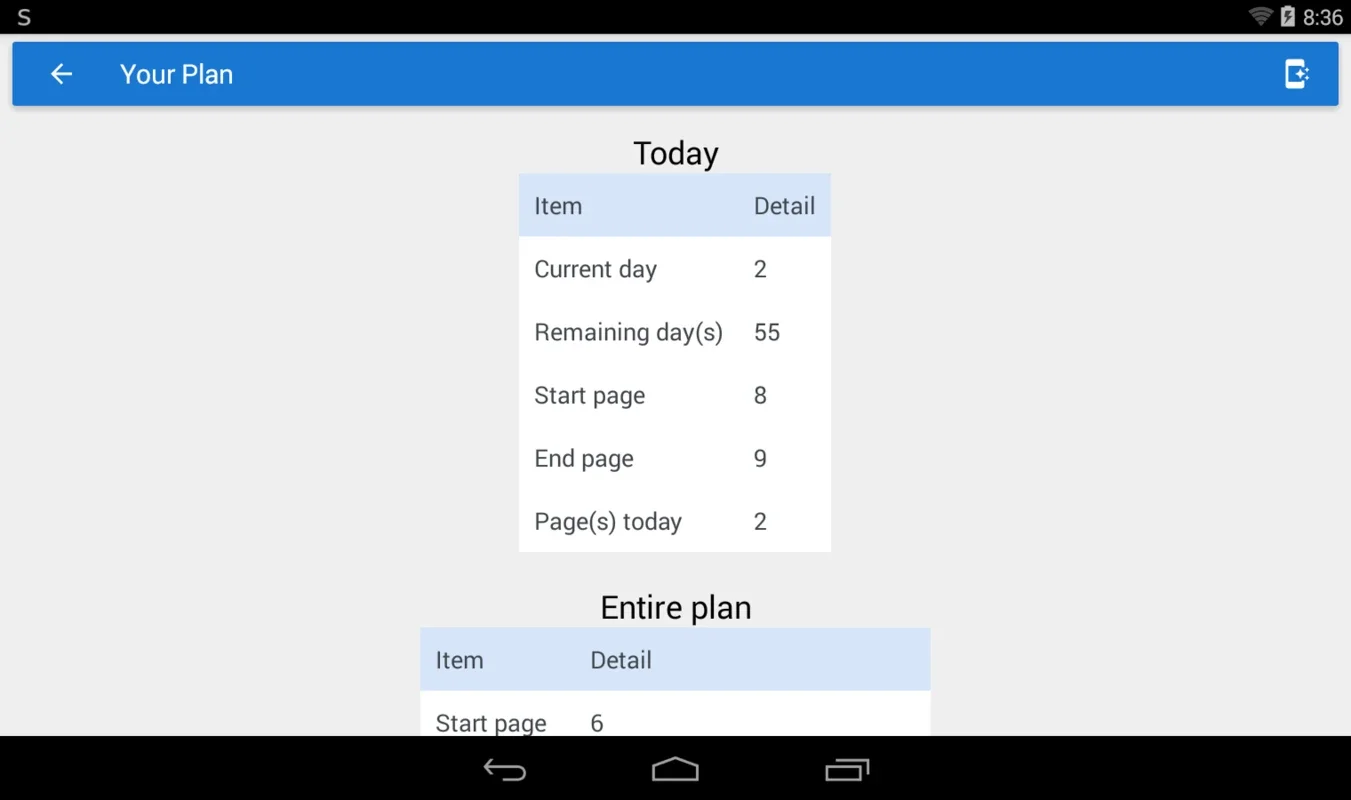 Reading Plan for Android: Customize Your Reading