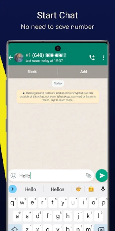 DirectChat for Android - Instant Messaging to Unsaved Contacts