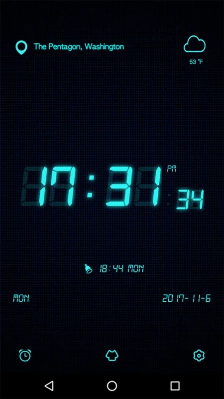 Visual Clock - Simple Digital Clock for Android