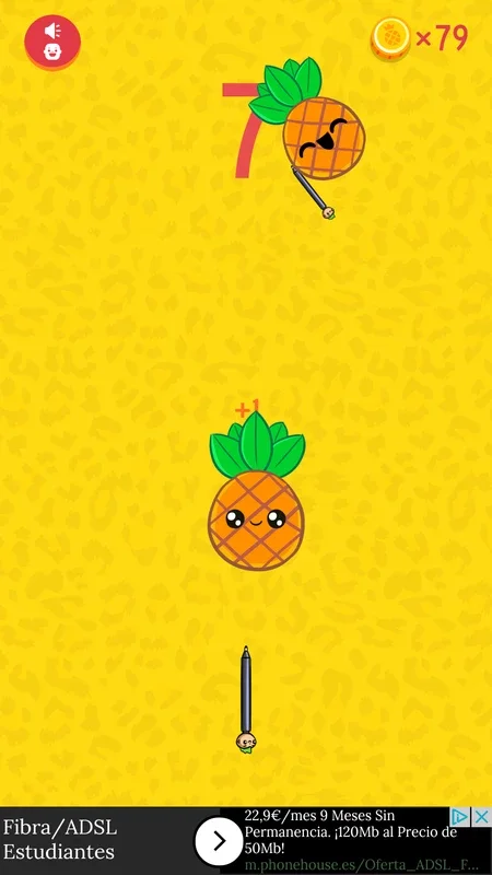 Pineapple Pen for Android - Fun Fruit - Throwing Game