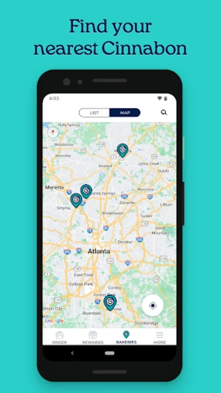 Cinnabon for Android - Order and Earn Rewards