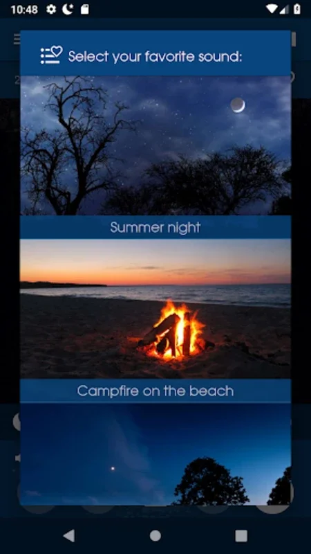 Relax Night for Android - Soothe Your Sleep with Nature Sounds