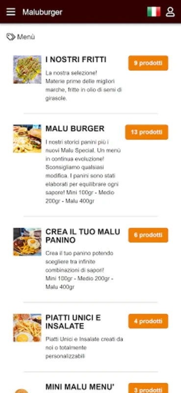 Maluburger for Android - Convenient Food Ordering in Paternò