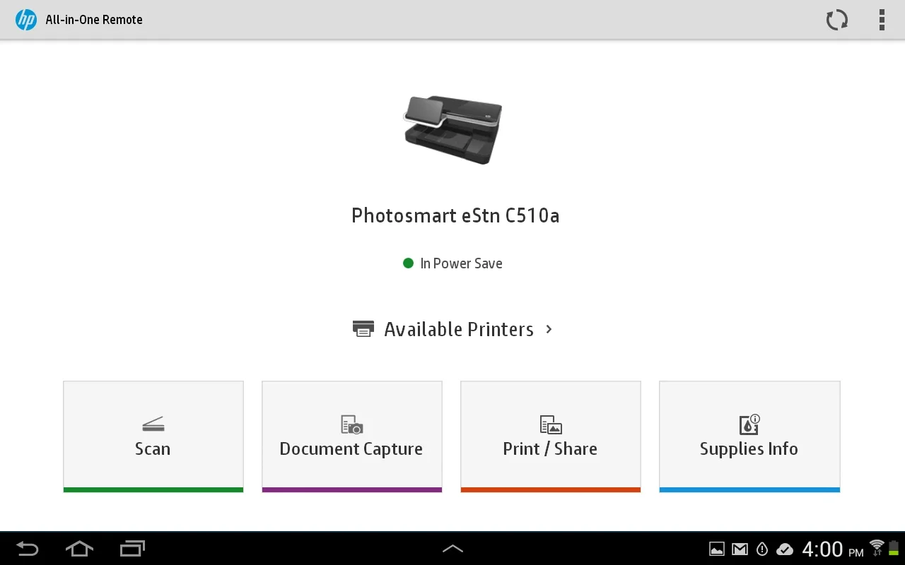 HP All-in-One Printer Remote for Android - Manage Your Printing Devices