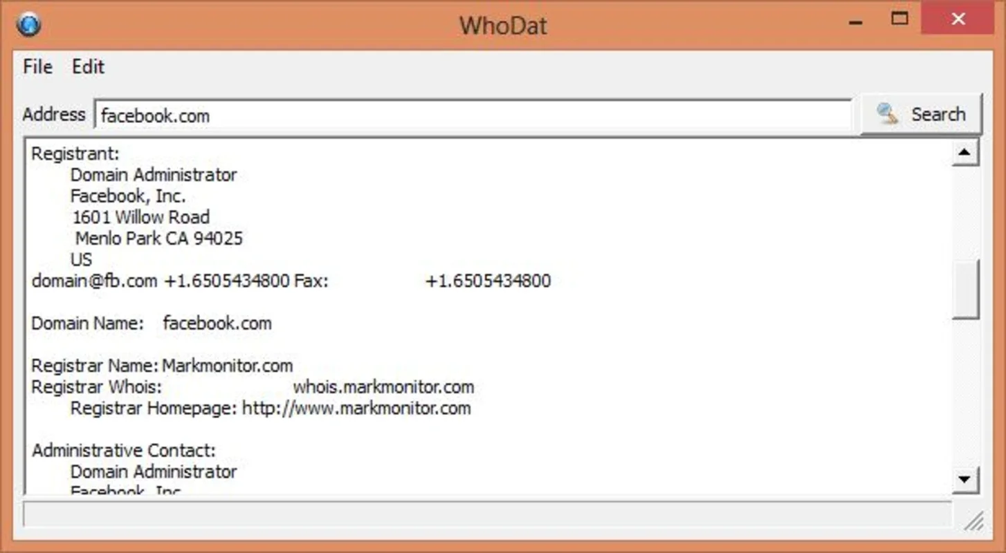 WhoDat Portable for Windows - Get WHOIS Info Easily