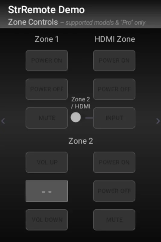 StrRemote Demo for Android - Manage Your Sony Home Theater AV Receivers