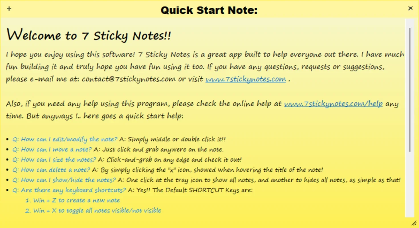 7 Sticky Notes for Windows - Free Download from AppHuts