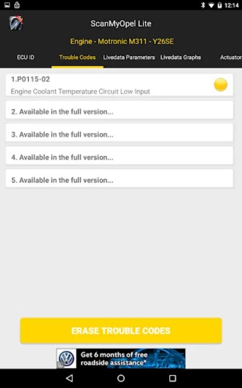 ScanMyOpel Lite for Android - Opel Car Diagnostics App