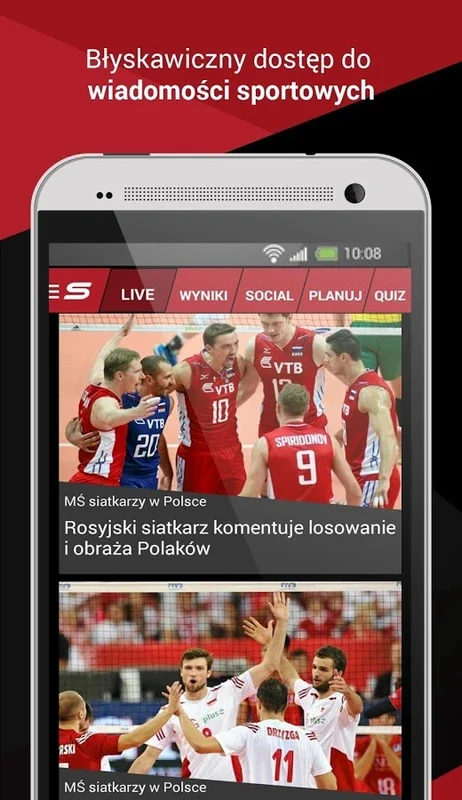 Sport.pl LIVE for Android - Unrivaled Sports Experience