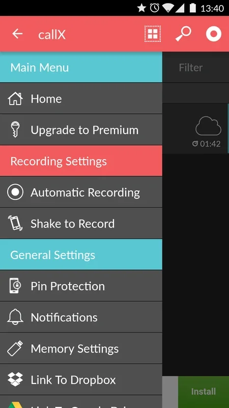 Call Recorder - callX for Android: Automatic Call Recording