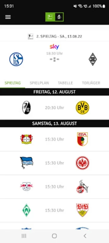 FohlenApp for Android: Stay Connected with Borussia Mönchengladbach