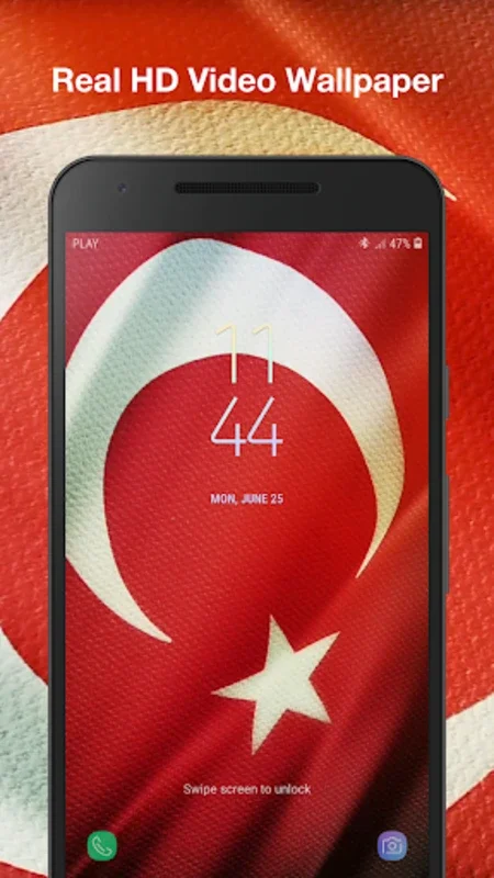 3d Turkey Flag Live Wallpaper for Android - Show Your Pride