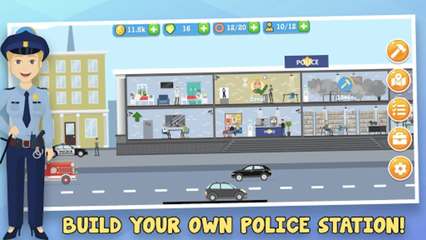 Police Inc: Tycoon police stat for Android - Strategic Police Station Management