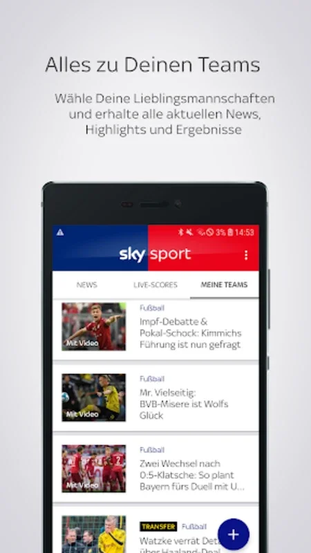 Sky Sport: Fußball News & mehr for Android - Stay Updated with Live Sports