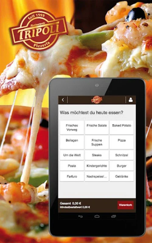 Tripoli for Android: Order Italian Food Seamlessly