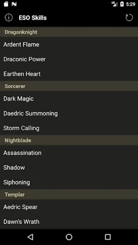 Skill Tree Lookup for ESO for Android: Optimize Your Builds