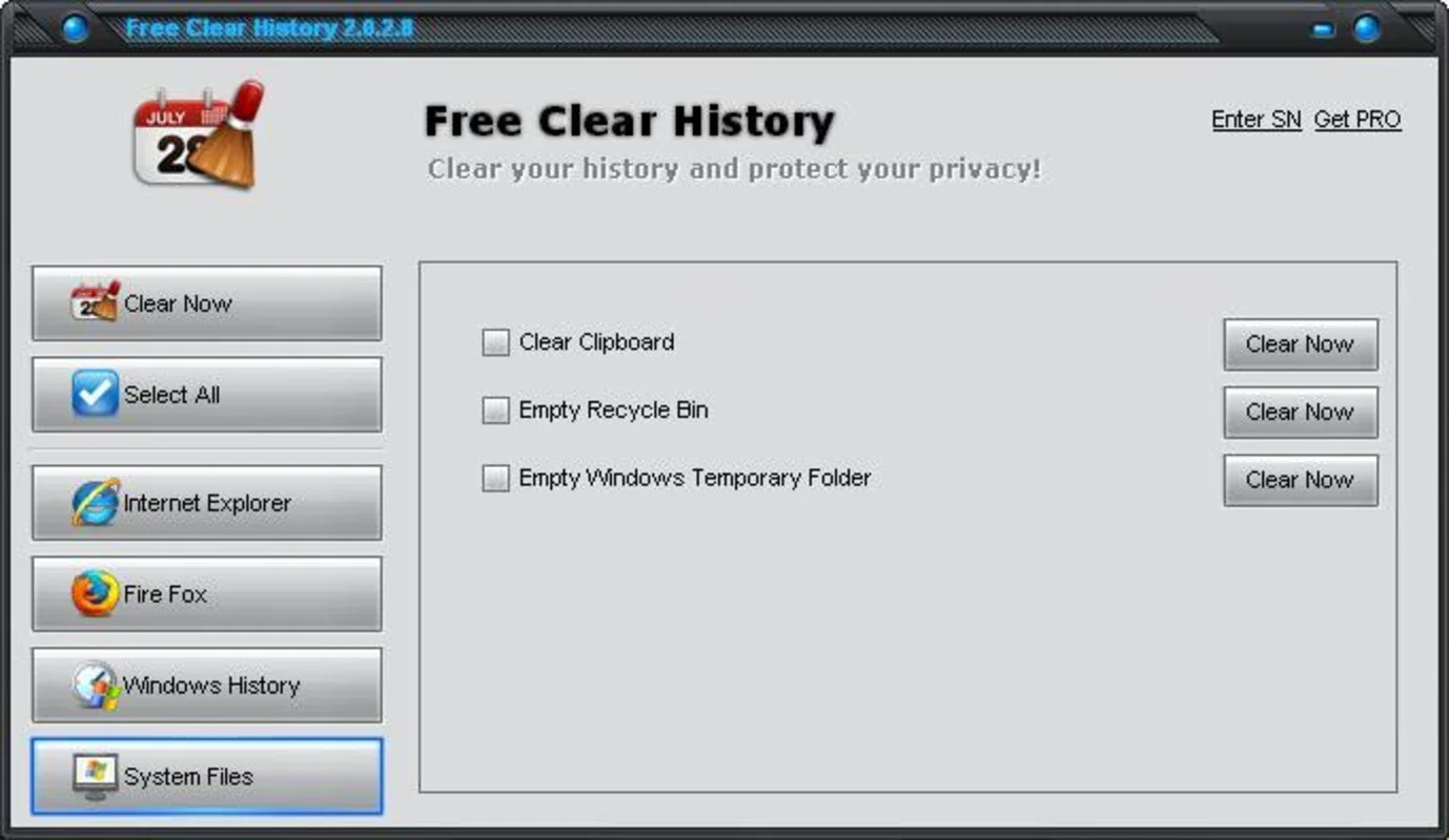 Free Clear History for Windows - Keep Your Browsing Private