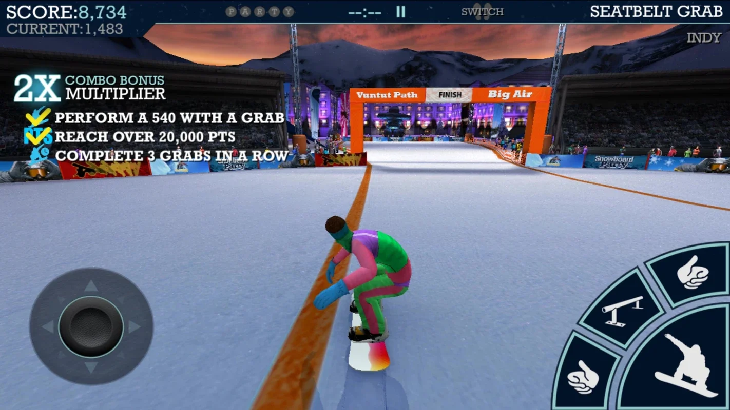 Snow Party for Android - Thrilling Snowboarding Experience