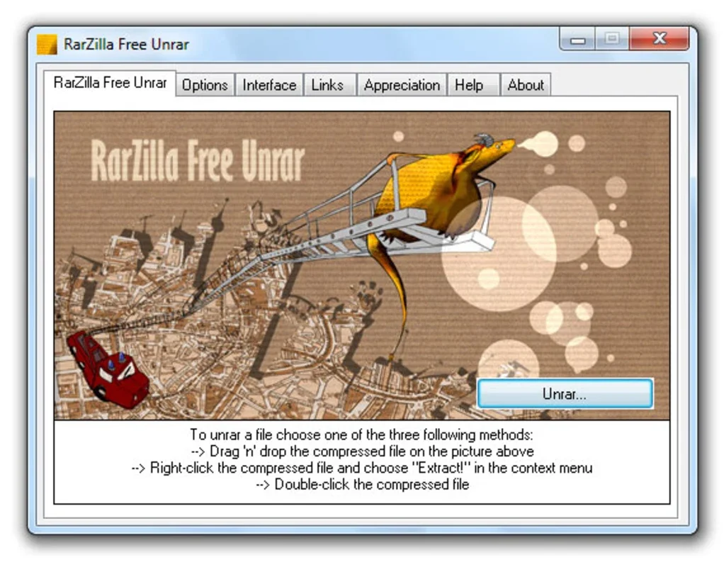 RarZilla Free Unrar for Windows: Easy RAR File Uncompression