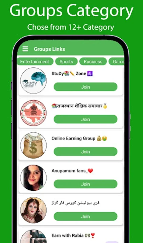 Groups Links for Android - Seamless Access to WhatsApp Groups