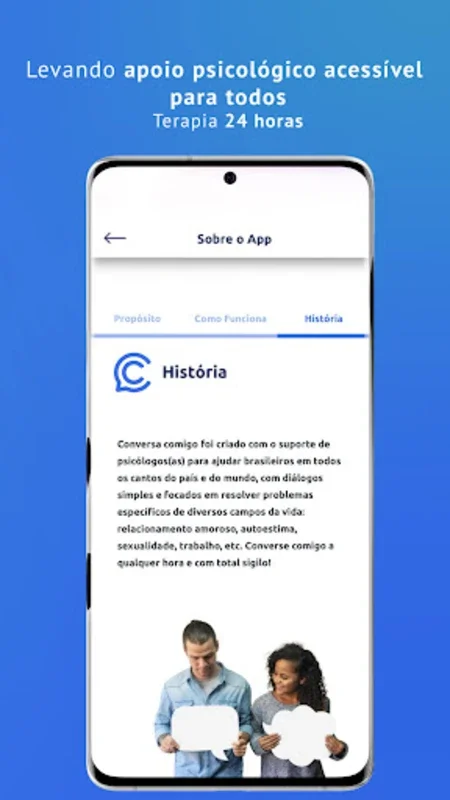 Conversa Comigo - Terapia 24h for Android: 24/7 Emotional Support