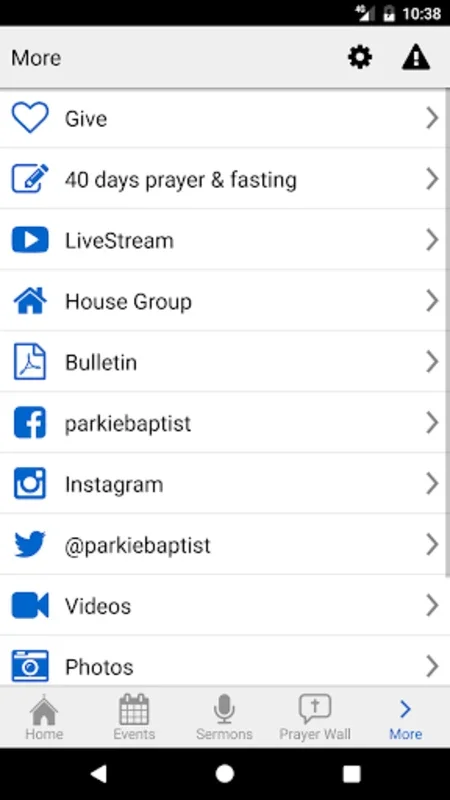 Parklands Baptist Church for Android - Spiritual Enhancement