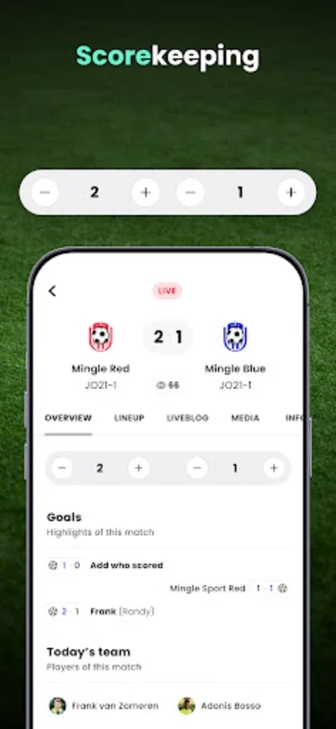 Mingle Sport for Android - Elevate Soccer Team Management