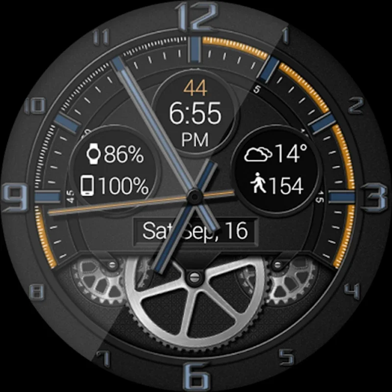 Bold Gears HD Watch Face for Android - Customizable & Versatile