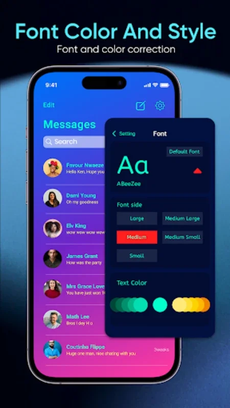 Messages iOS 17 - AI Messenger for Android: Efficient Communication