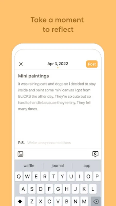 Waffle: Collaborative Diary for Android - Shared Journaling App