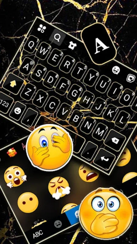 Gold Black Marble for Android - Customize Your Keyboard