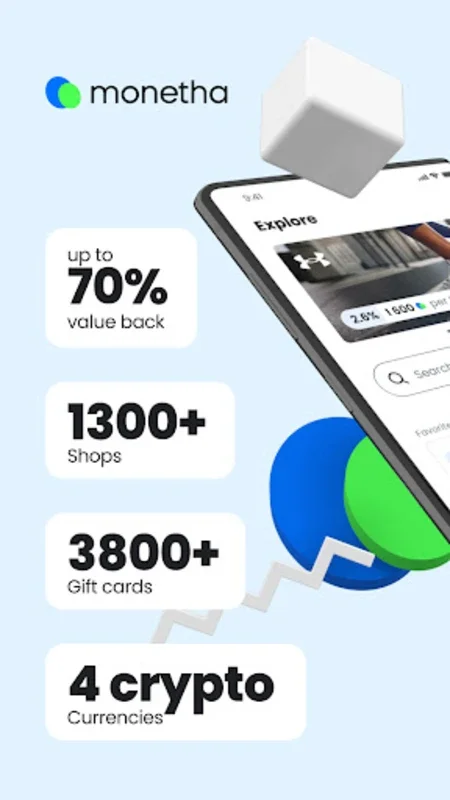 Monetha for Android: Earn Cash Back and Rewards