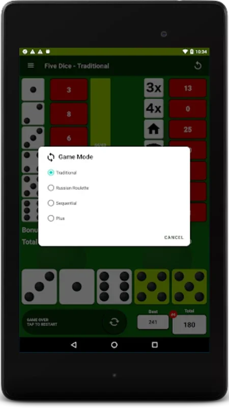 Five Dice! (Free) for Android - Engaging Dice Game