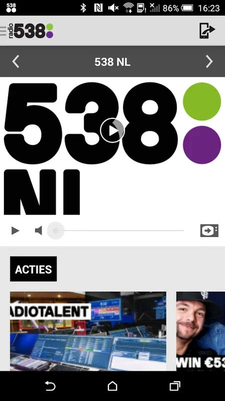 Radio 538 for Android - Enjoy Live Radio on the Go