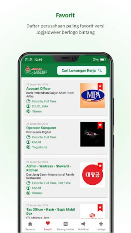 Jogjalowker - Portal Lowongan for Android: Connecting Job Seekers and Employers