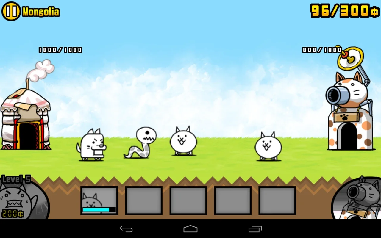 The Battle Cats for Android - Fun Real - Time Strategy Game