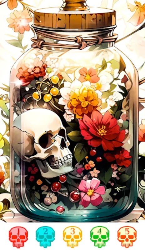 Skeleton Color for Android - Unleash Your Inner Gothic Artist