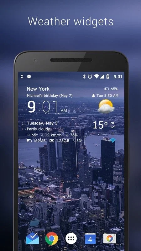 Transparent Clock Weather Cisco for Android - Get Accurate Weather Info