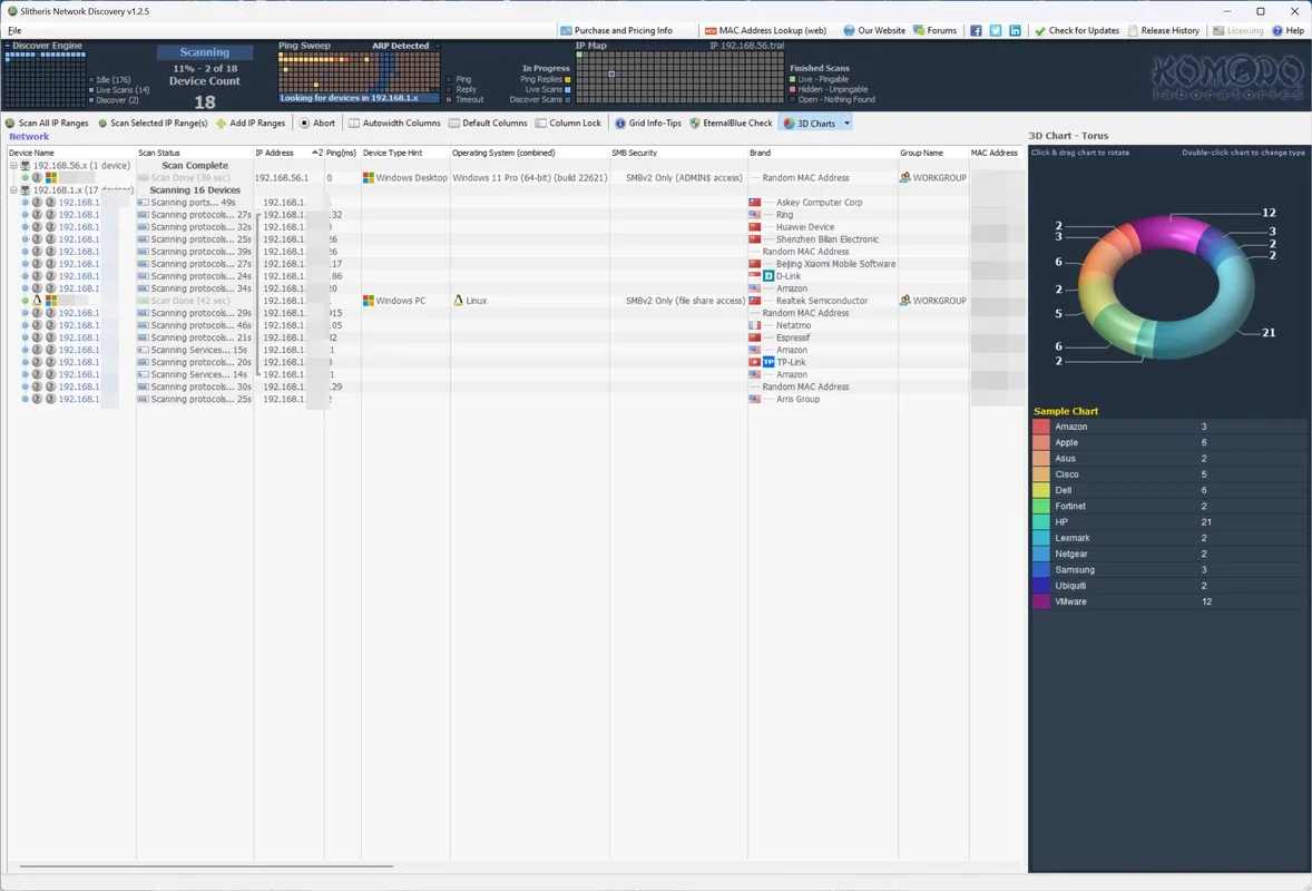 Slitheris Network Discovery for Windows: Powerful Network Scanner