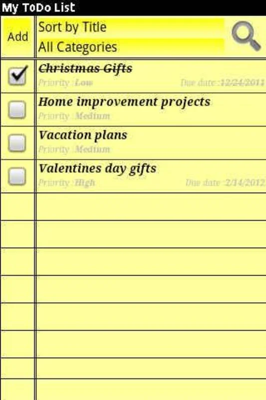 My ToDo List (Free Version) for Android: Boost Productivity