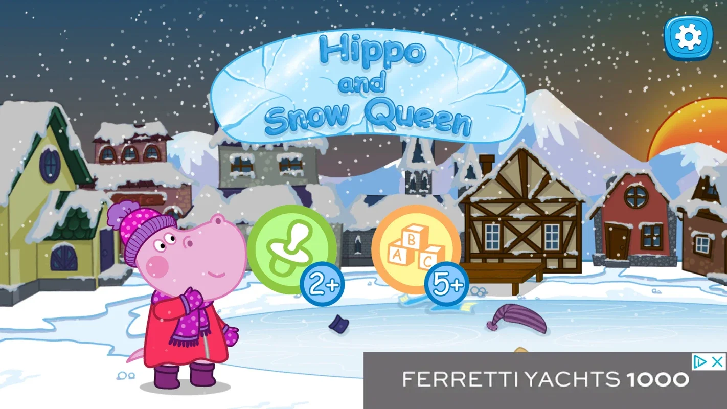 Hippo. Snow Queen for Android - Fun for Kids