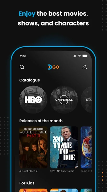 DGO for Android: Stream Movies, Series, and Live TV