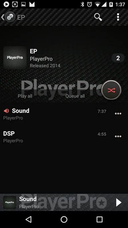 PlayerPro Carbon Skin for Android - Stylish Upgrade