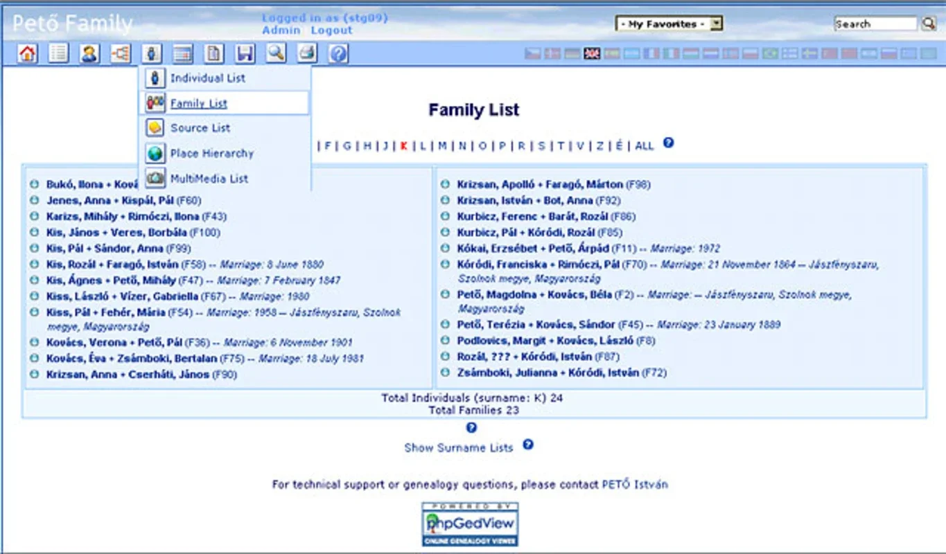 PhpGedView for Windows - Manage Your Genealogy