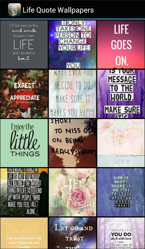 Life Quote Wallpapers for Android: Inspiring Quotes on Your Screen