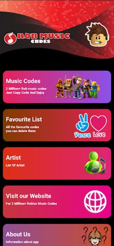 Rob Music Codes for Android - Download the APK from AppHuts