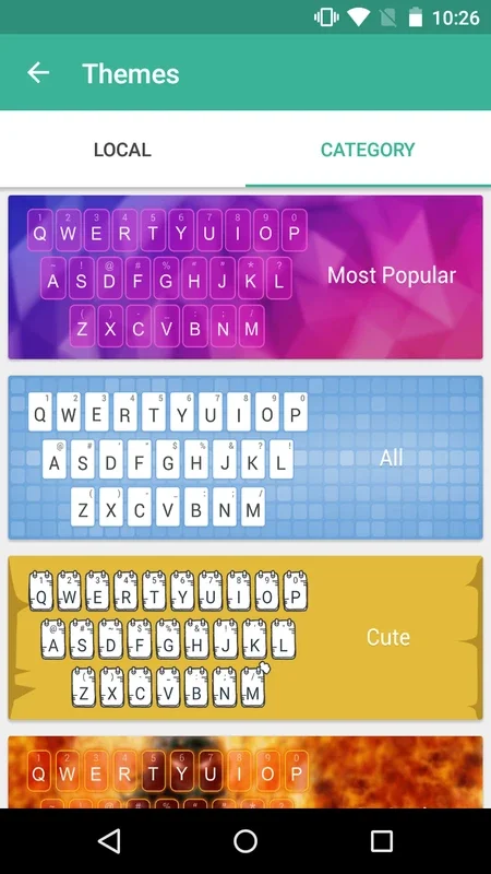 Typany Keyboard: Personalized Typing for Android